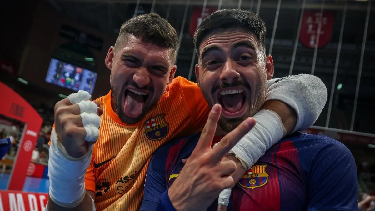 Miquel Feixas y Erick, de celebración