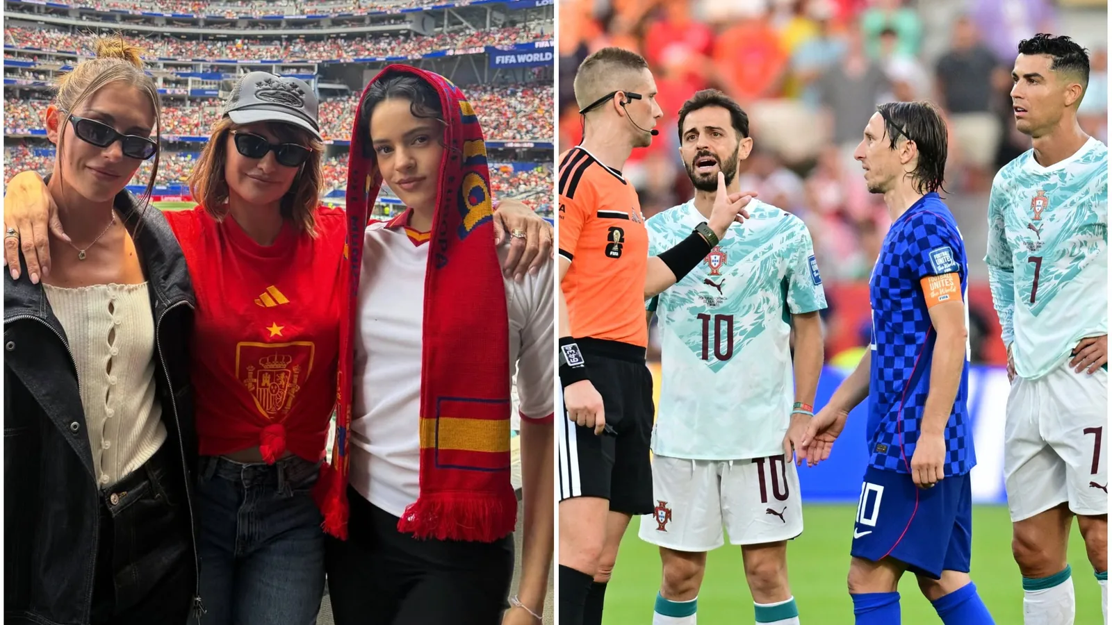 Penélope Cruz, Rosalía... Todas las fotos de los famosos en el España-Austria