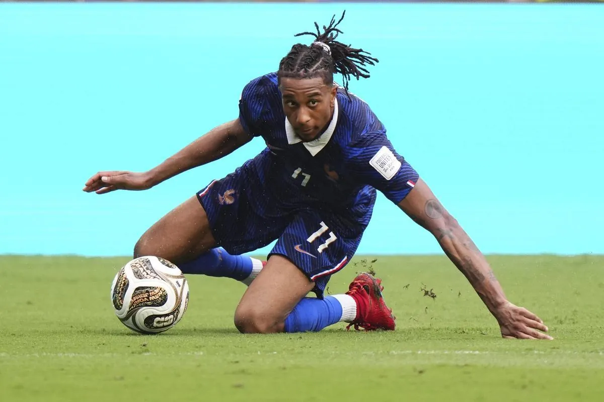 Olise, durante el partido contra Inglaterra
