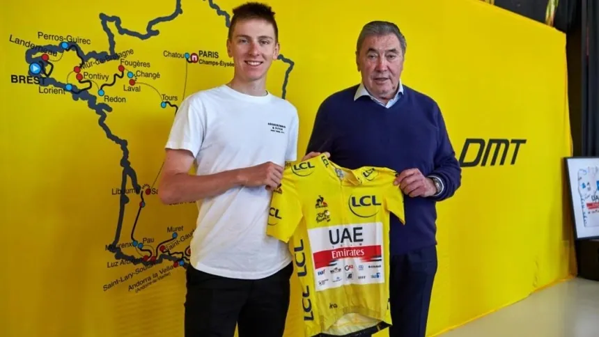 Merckx está pasando el relevo a Pogacar como el mejor ciclista de la historia.