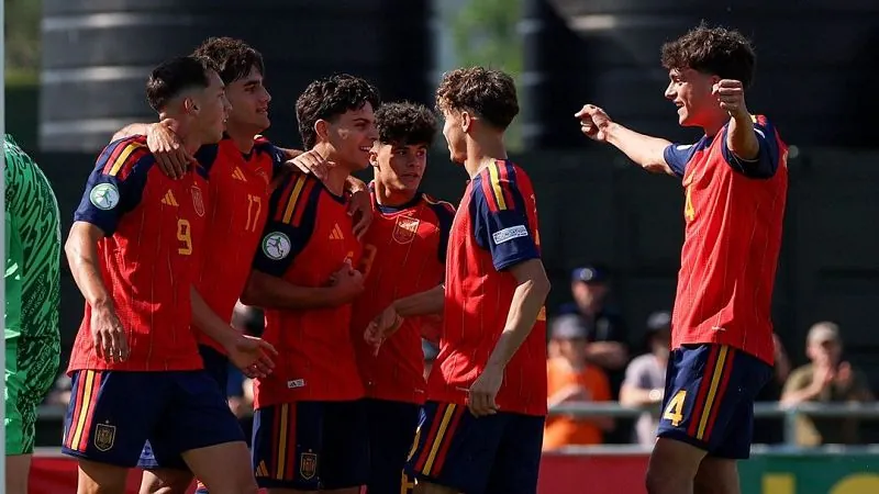 Resumen del partido de semifinales del Europeo sub 19 masculino de fútbol entre España y Croacia