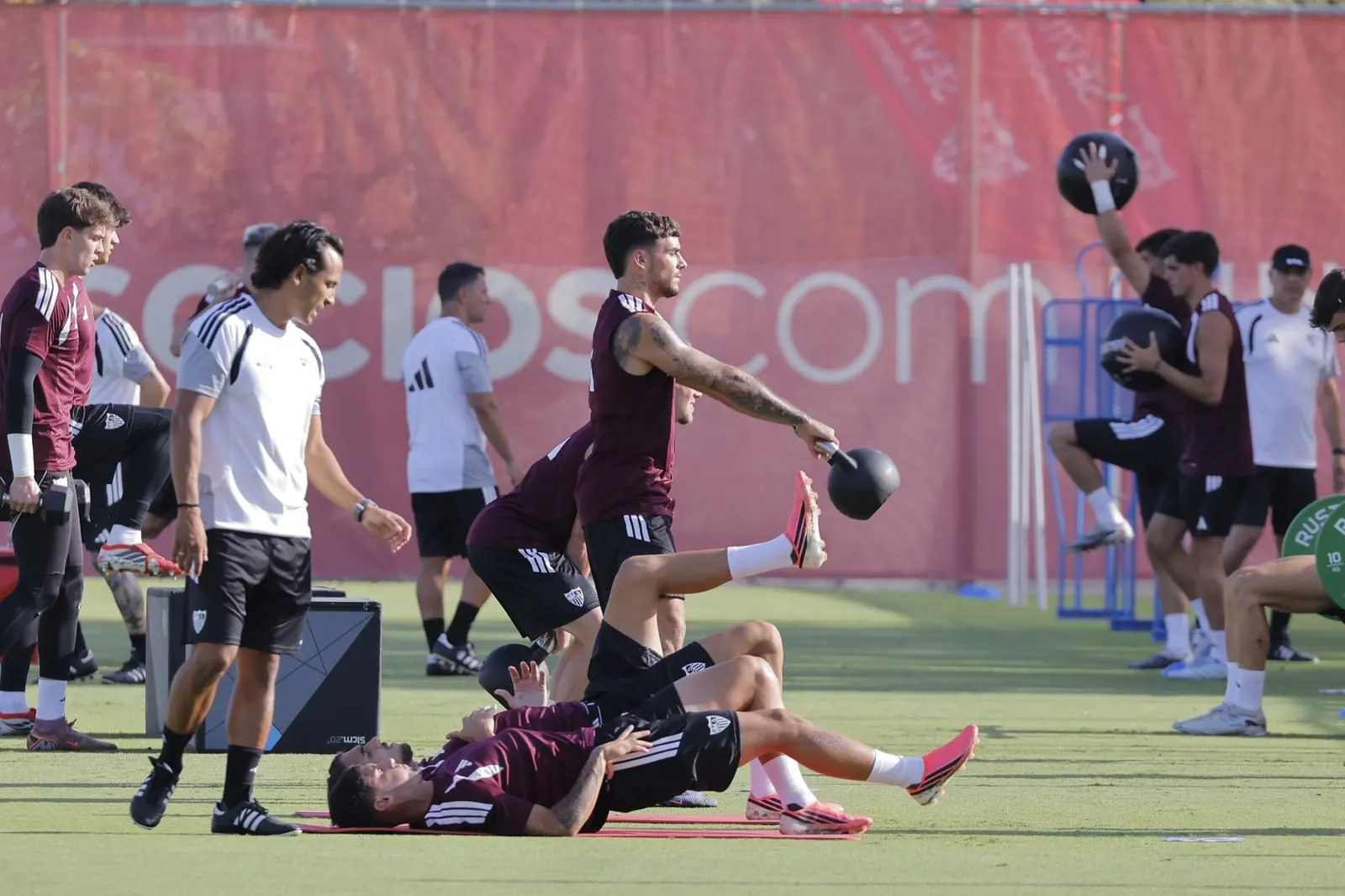 Tercera sesión de la pretemporada para el Sevilla FC